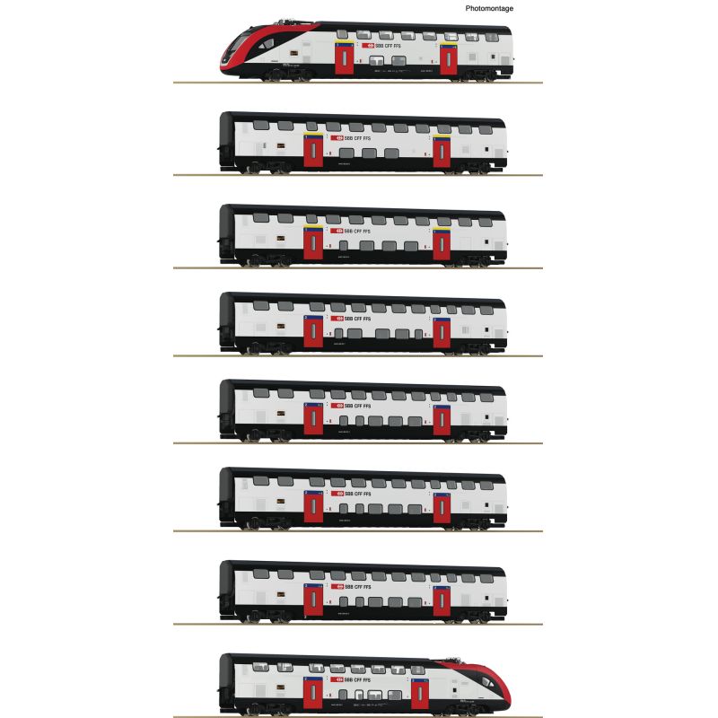Roco 7710007 Emeletes villamos motorvonat, RABe 502, SBB VI, hangdekóderrel, világítással